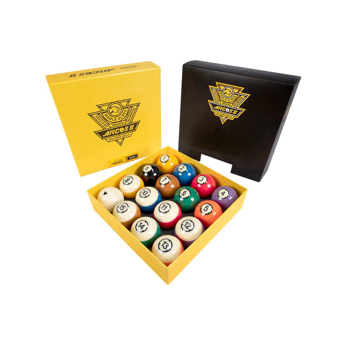 Arcos II Billiard Ball Set with Packaging