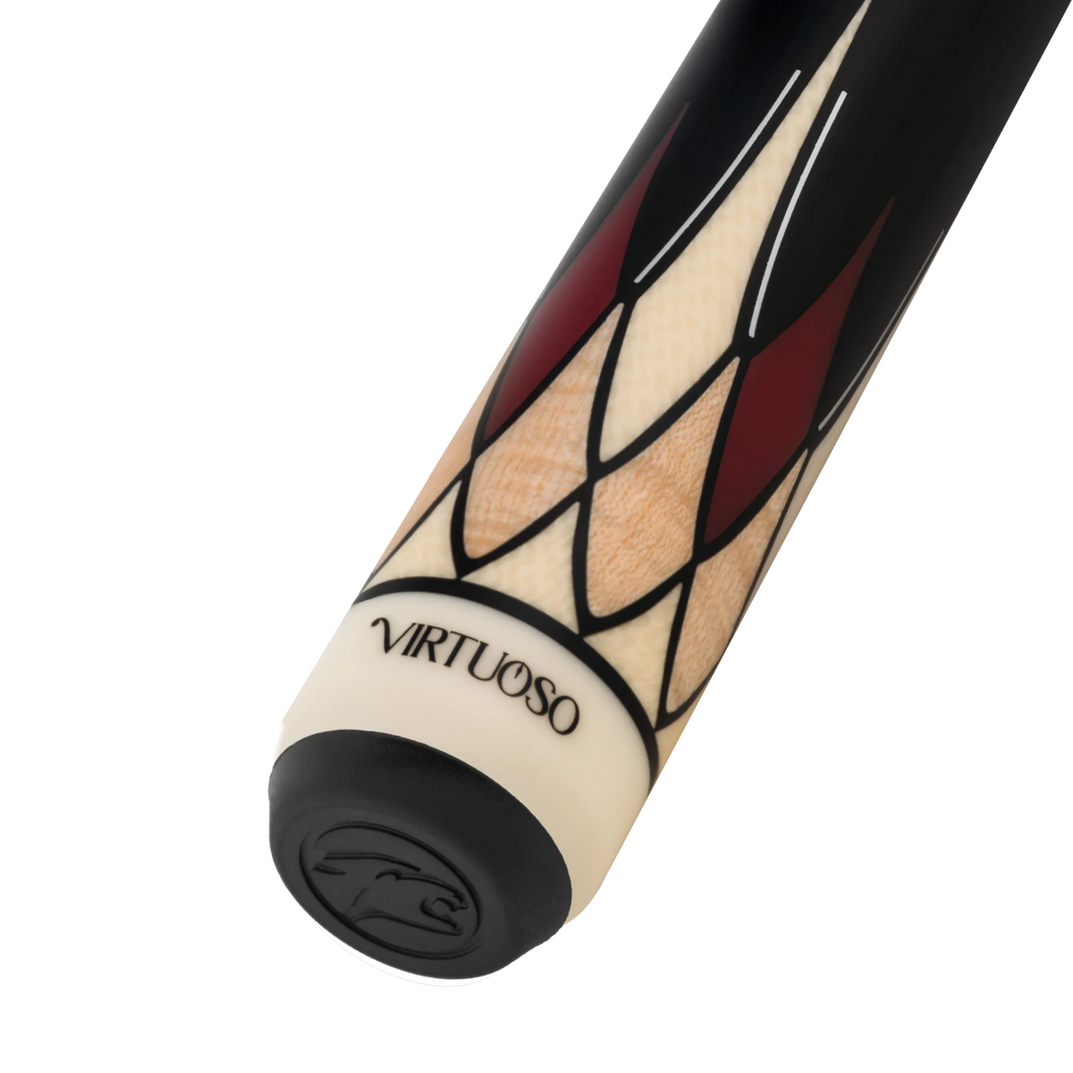 Black and Red Virtuoso Carom Cue Butt