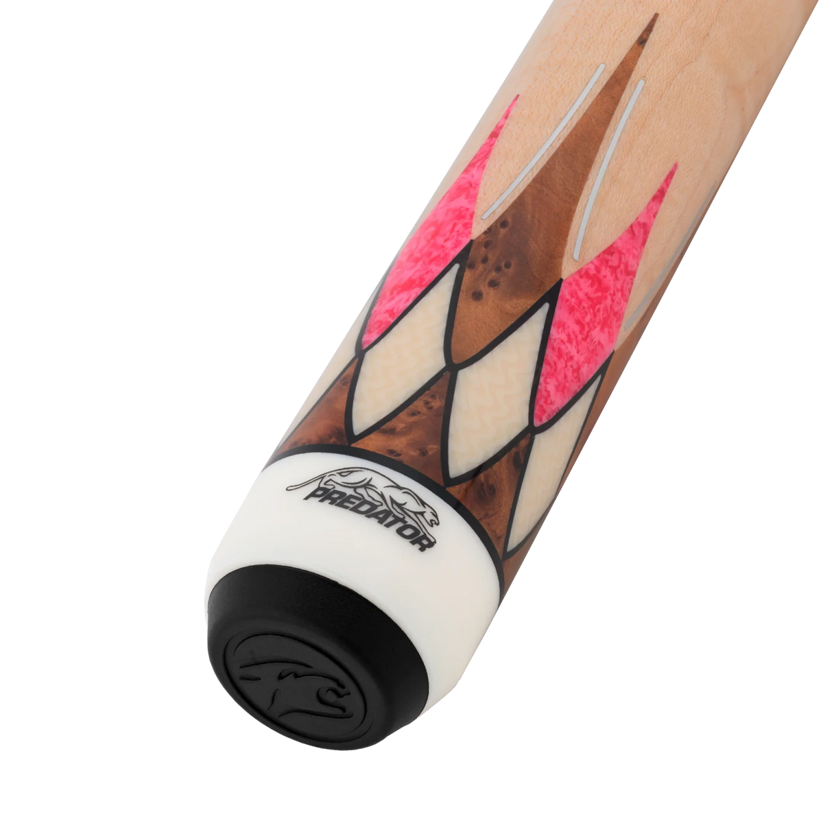 Maple and Pink Virtuoso Carom Cue Butt With Predator Brand Mark