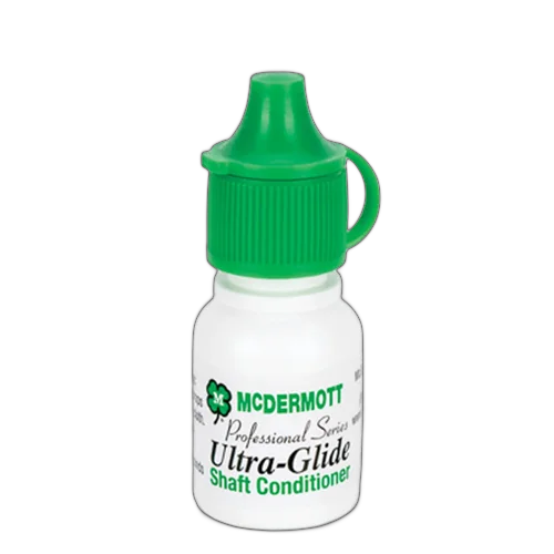 McDermott Ultra-Glide Shaft Conditioner in Small Dropper Bottle with Green Cap