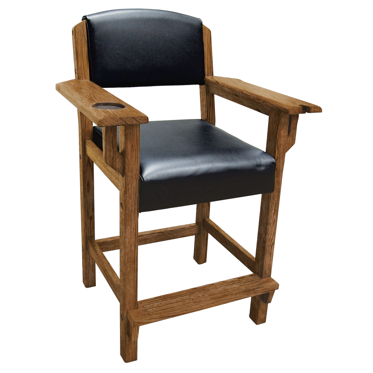 Brunswick Traditional Players Chair In A Rustic Oak Finish