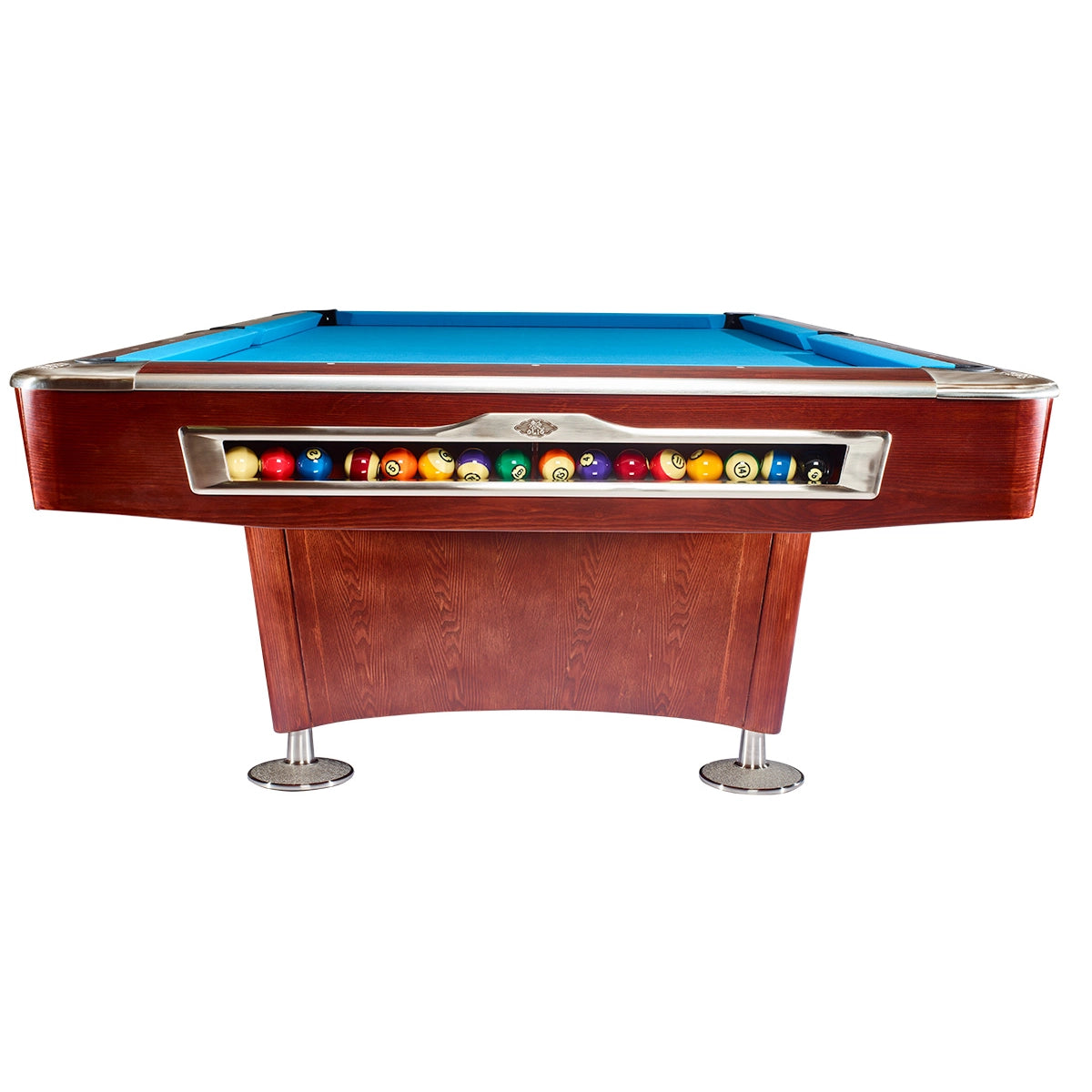 Olio Mahogany 8ft Pool Table Front