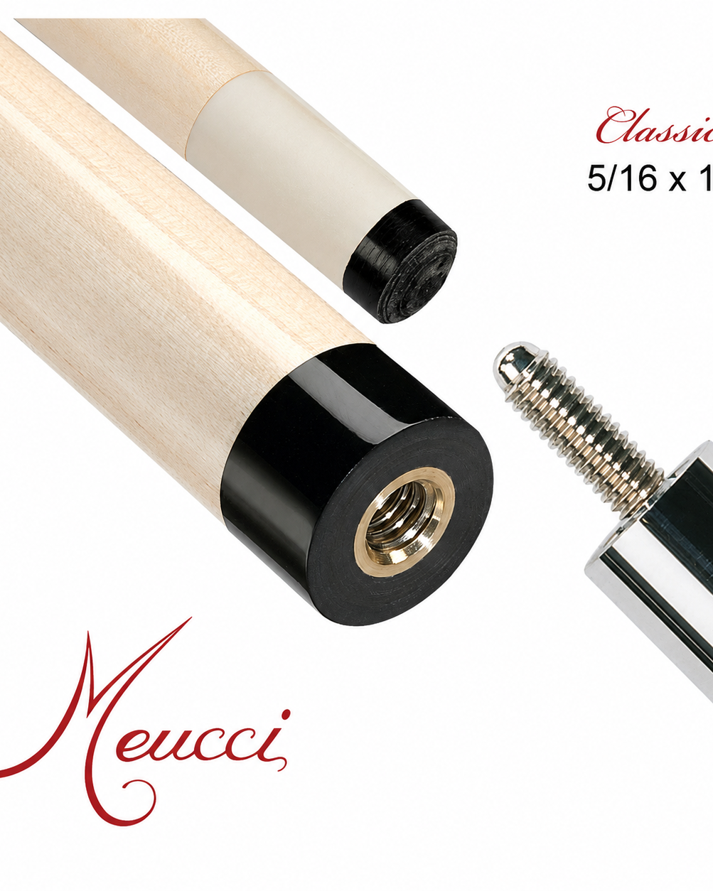 Meucci Classic 12.5 MM Maple Pool Cue Shaft 5/16x18 Joint