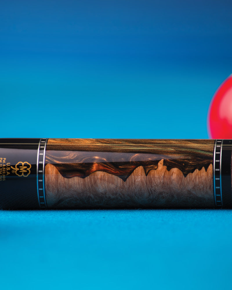 McDermott H1351 Pool Cue on a Billiard Table