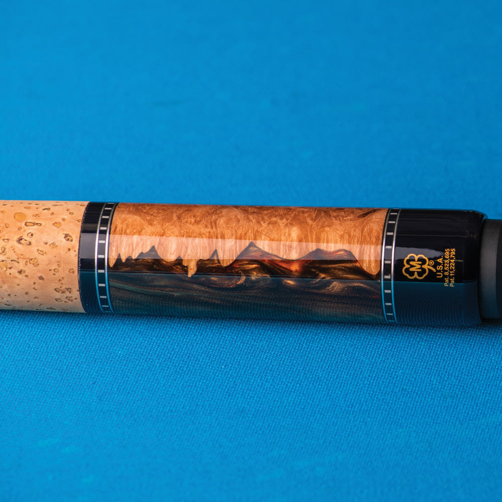 McDermott H1351 Pool Cue Butt on a Billiard Table