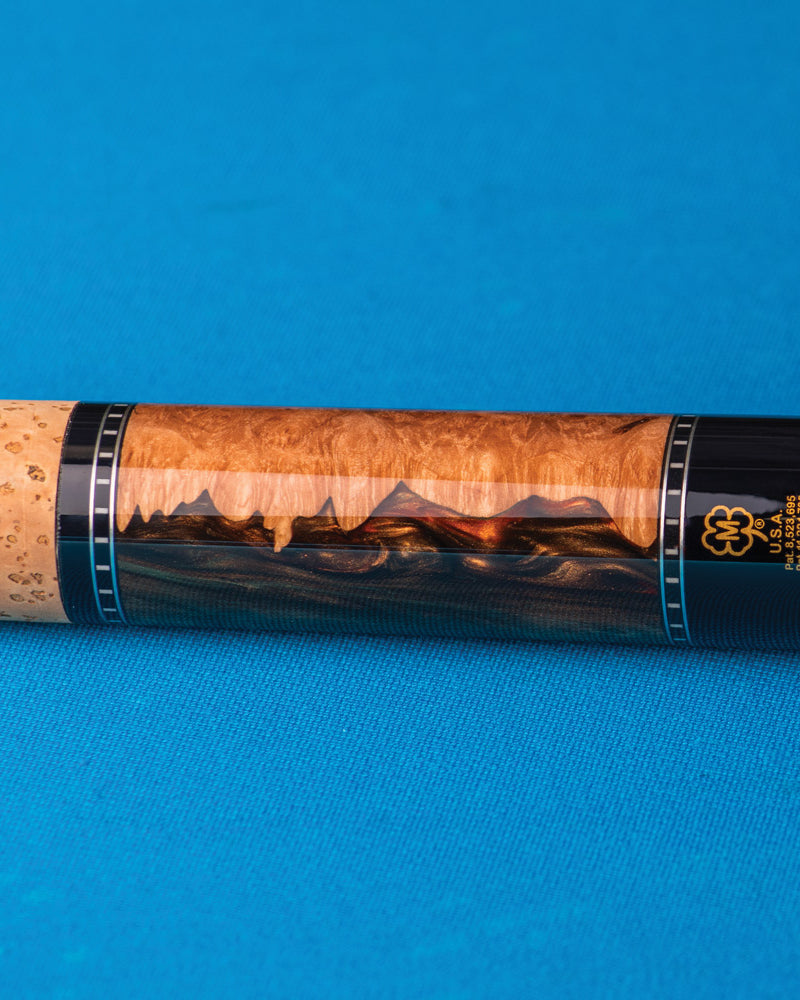 McDermott H1351 Pool Cue Butt on a Billiard Table