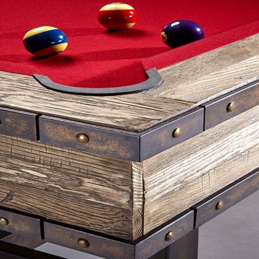 Edinburgh Pool Table With Red Cloth Corner Pocket