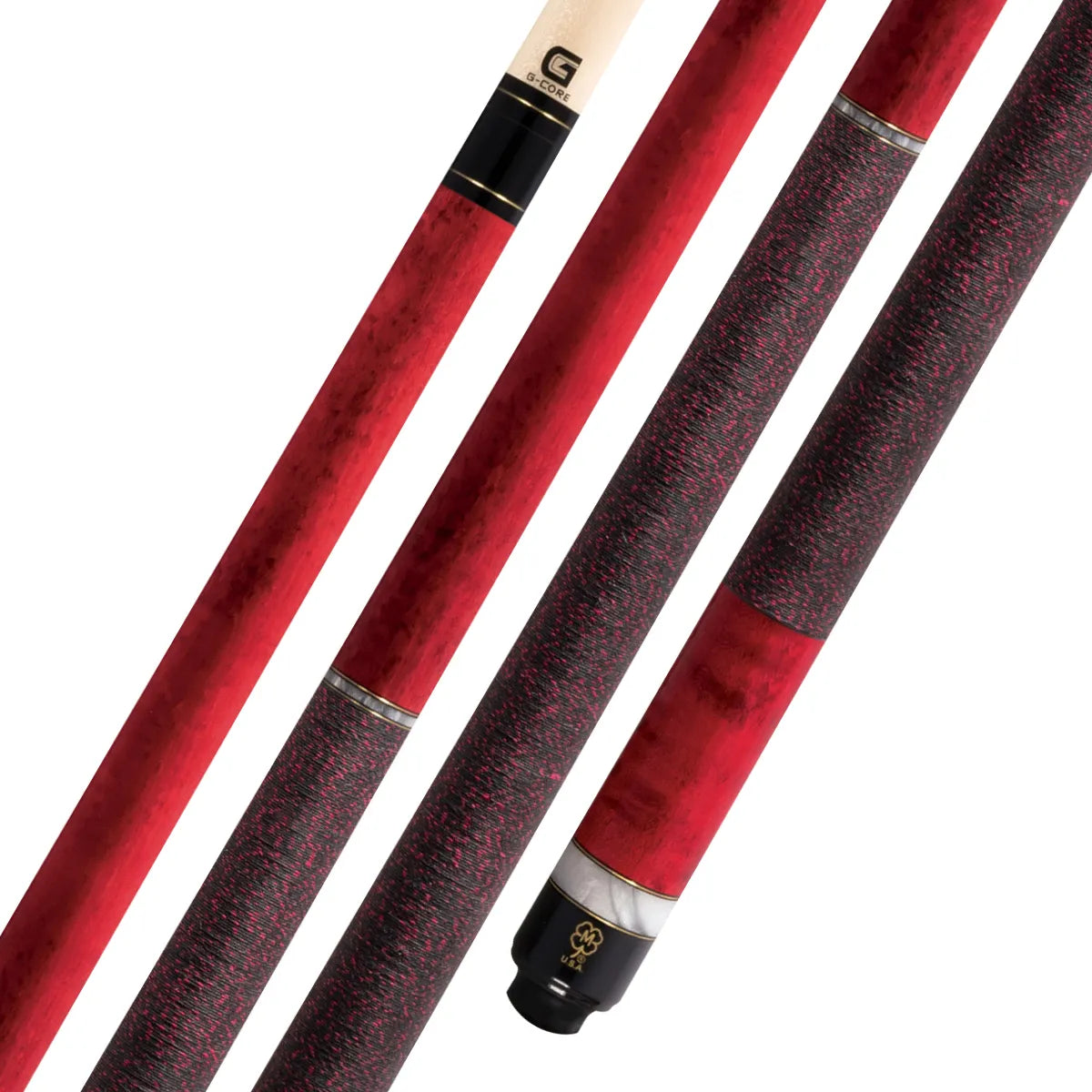 McDermott G208 Colorado Red Pool Cue Forearm and Butt
