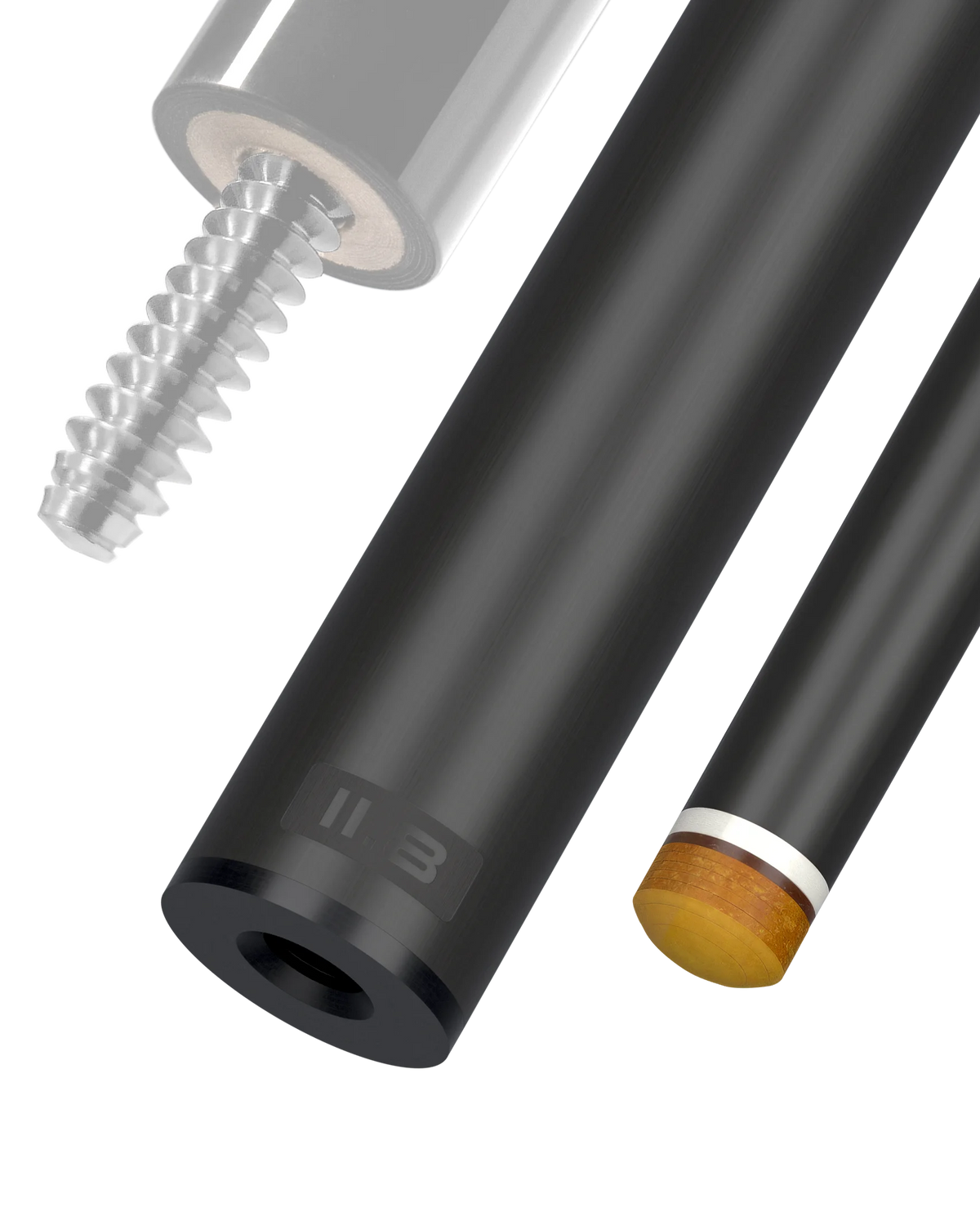 11.8 mm 3/8x10 Joint White Vault Plate REVO Carbon Fiber Pool Shaft