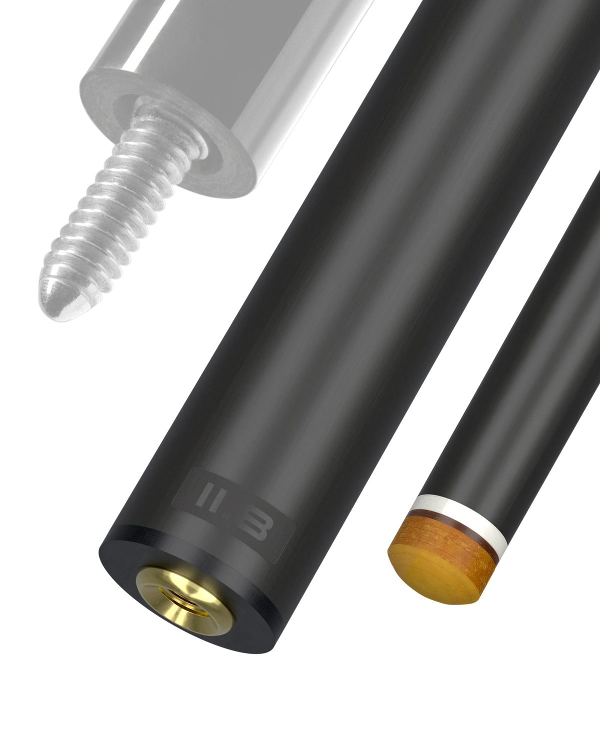 11.8 mm 5/16x14 Joint White Vault Plate REVO Carbon Fiber Pool Shaft