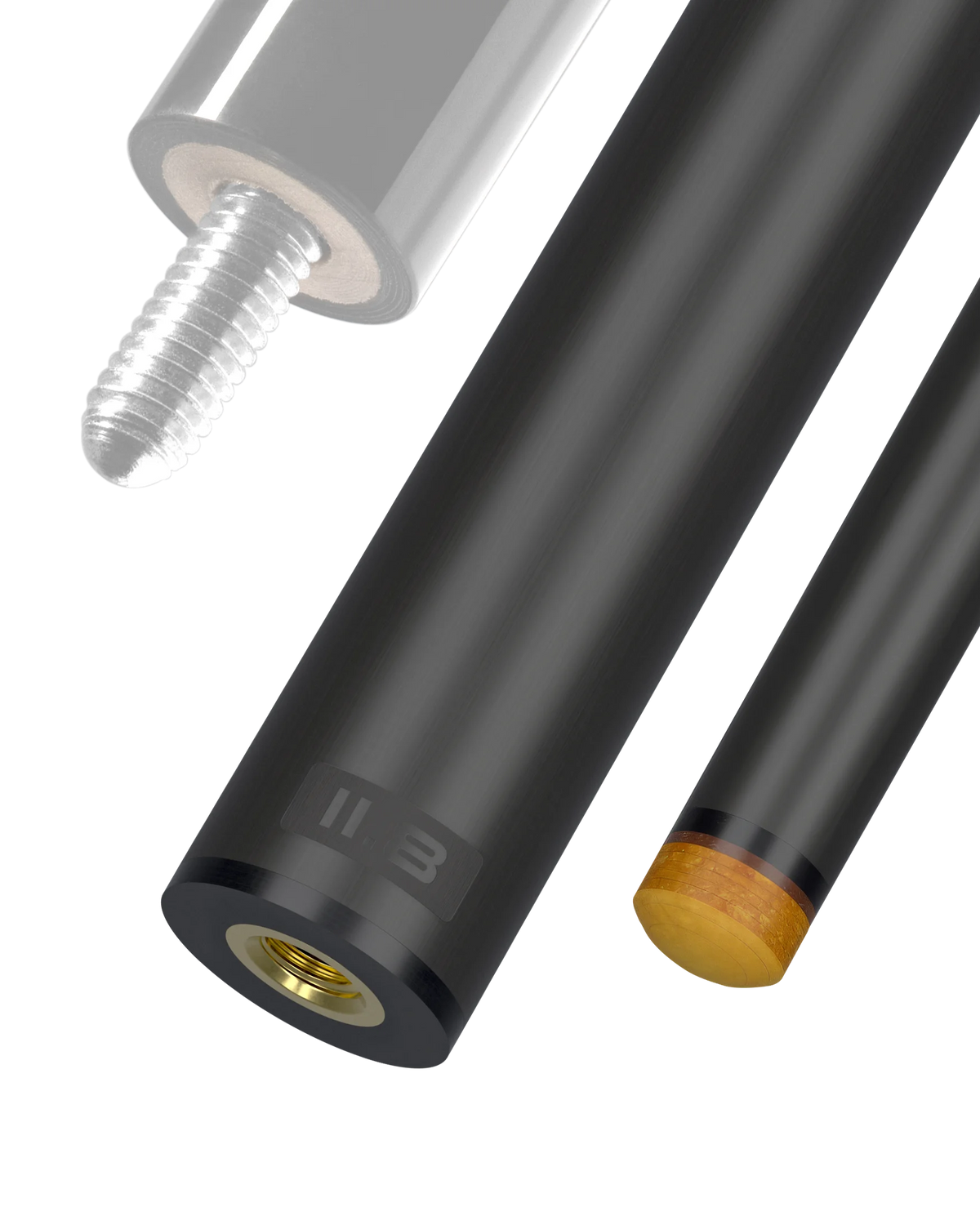 11.8 mm 5/16x18 Joint Black Vault Plate REVO Carbon Fiber Pool Shaft