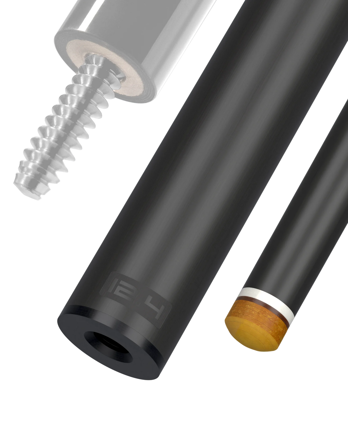 12.4 mm 3/8x10 Joint White Vault Plate REVO Carbon Fiber Pool Shaft
