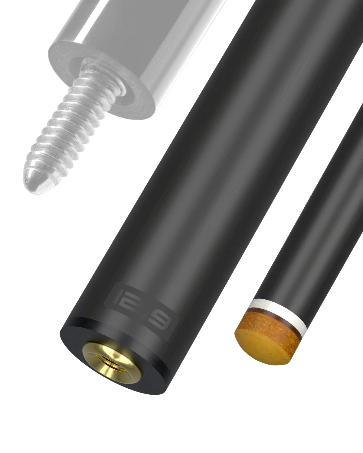 12.9 mm 5/16x14 Joint White Vault Plate REVO Carbon Fiber Pool Shaft