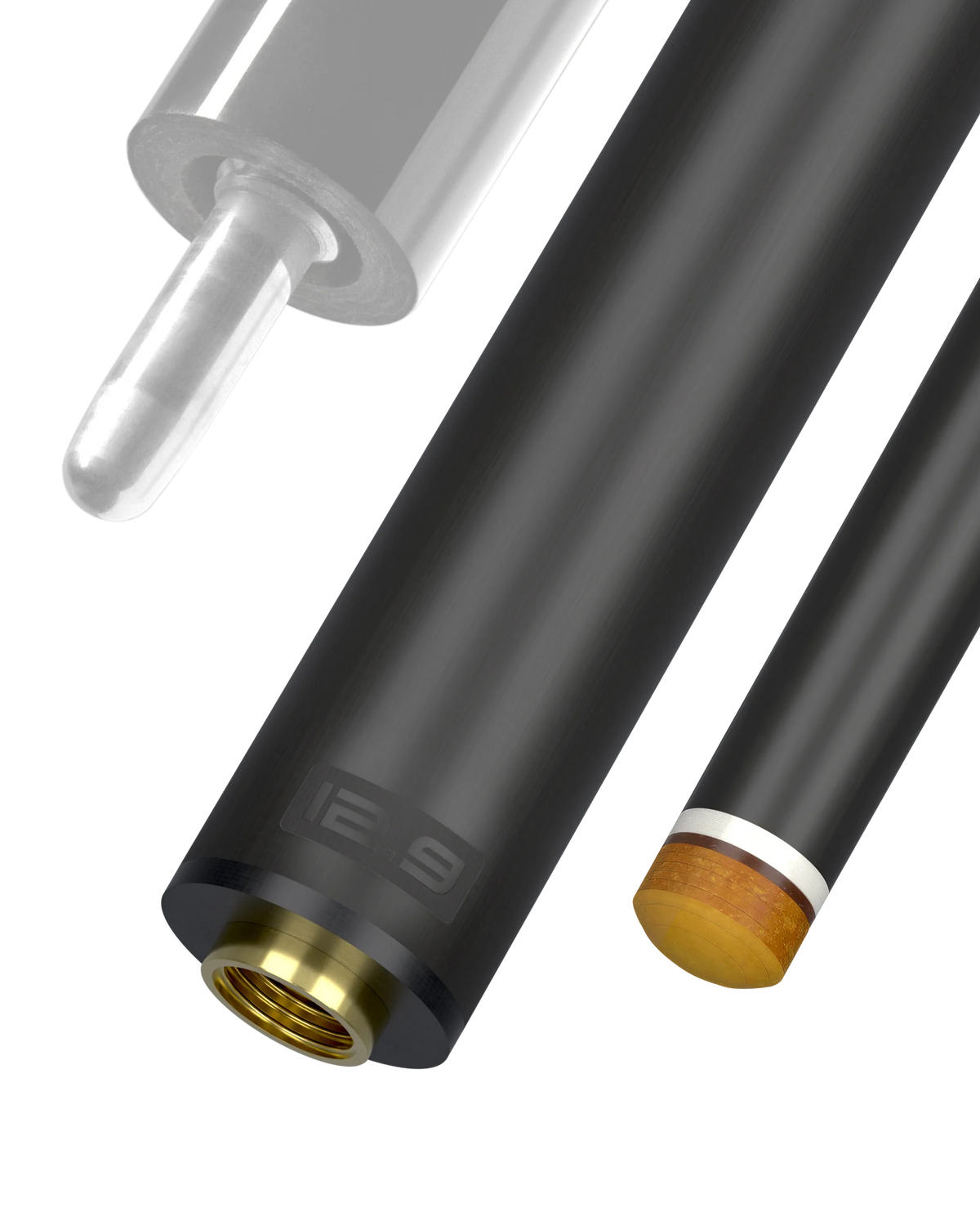 12.9 mm Uni-Loc Joint White Vault Plate REVO Carbon Fiber Pool Shaft