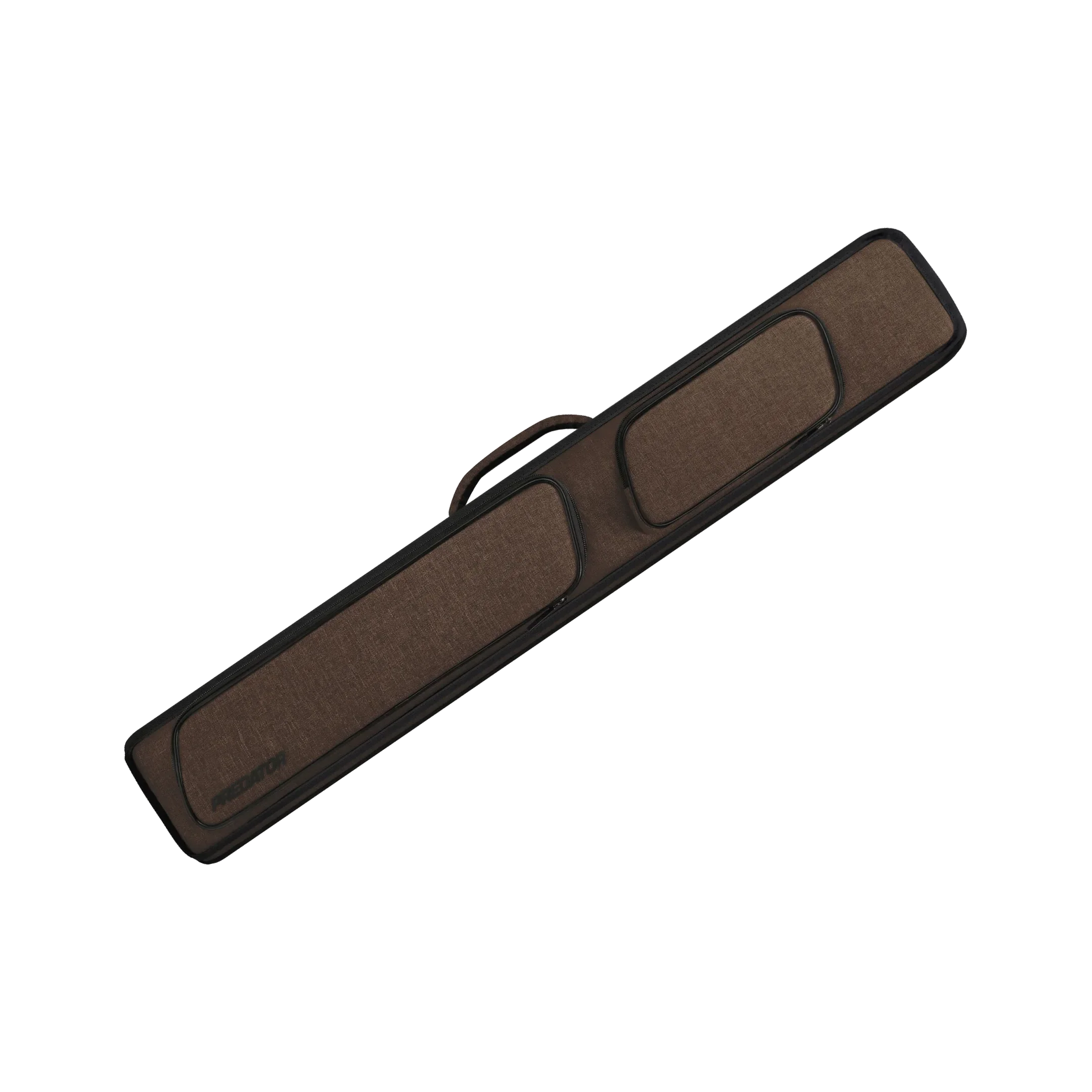 Metro Brown 3x5 Hard Pool Cue Case Angled