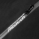 Black Polo Shirt Close-up of Predator Branding in Zipper