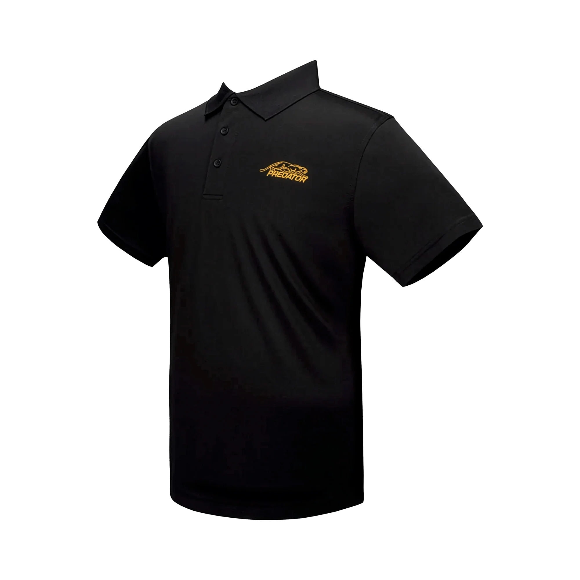 Predator Quick Dry Black Polo Shirt Side