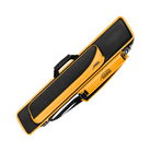 Black and Yellow Roadline Soft Pool Cue Case with Predator Branding on the Strap