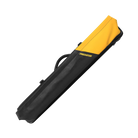 Urbain Hard 3x5 Black and Yellow pool cue case angled
