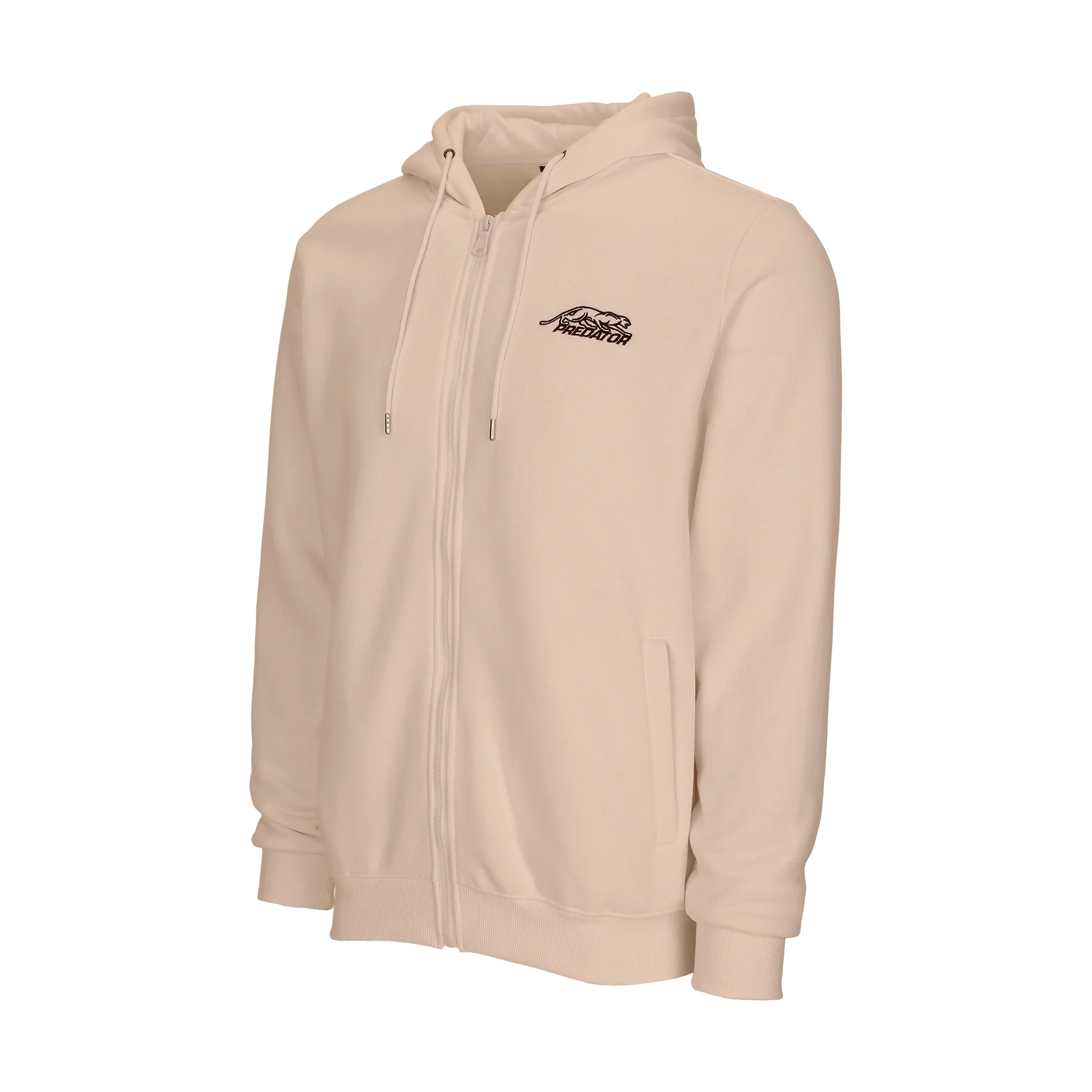 Predator Ivory Zip Up Hoodie Right