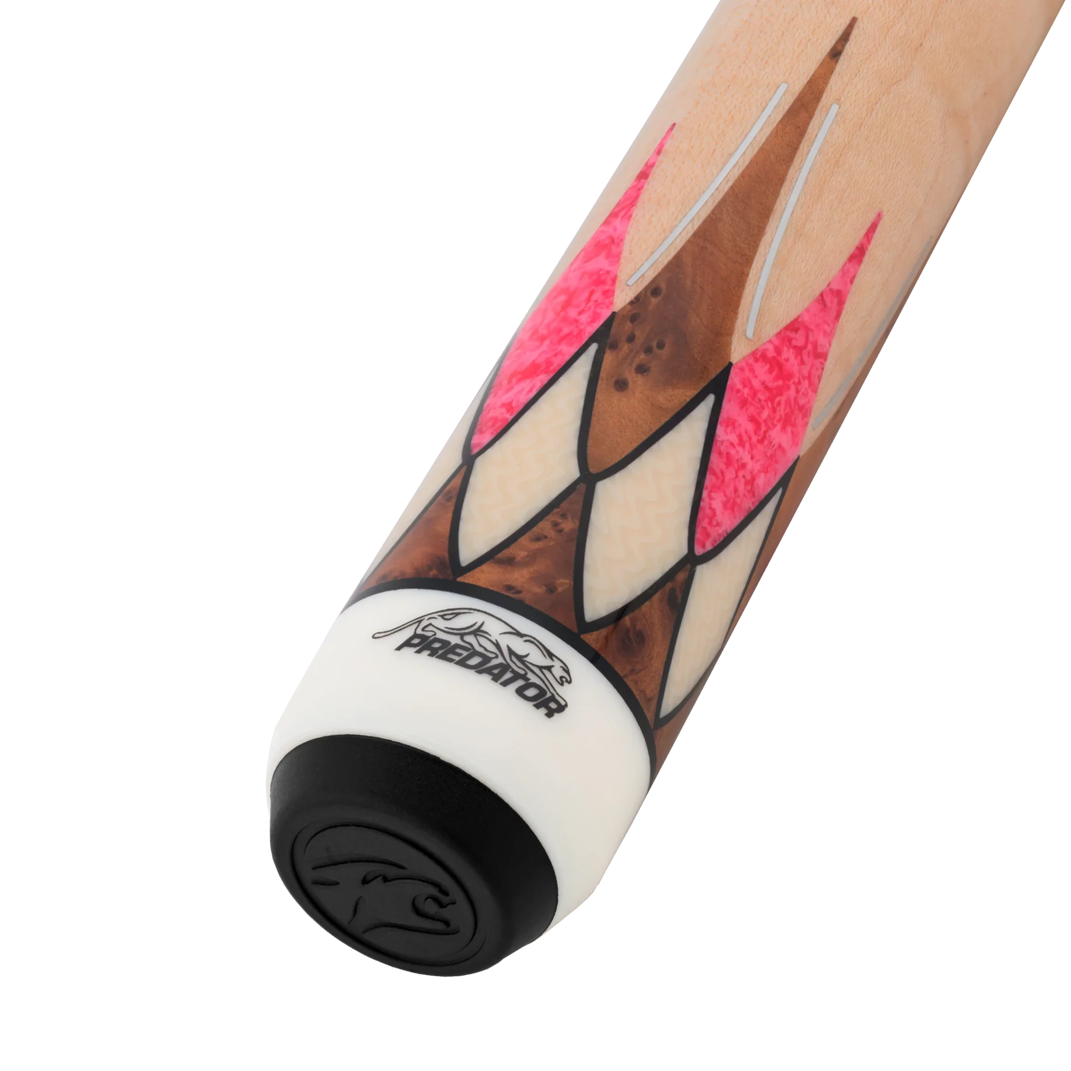 Maple and Pink Virtuoso Carom Cue Butt With Predator Brand Mark