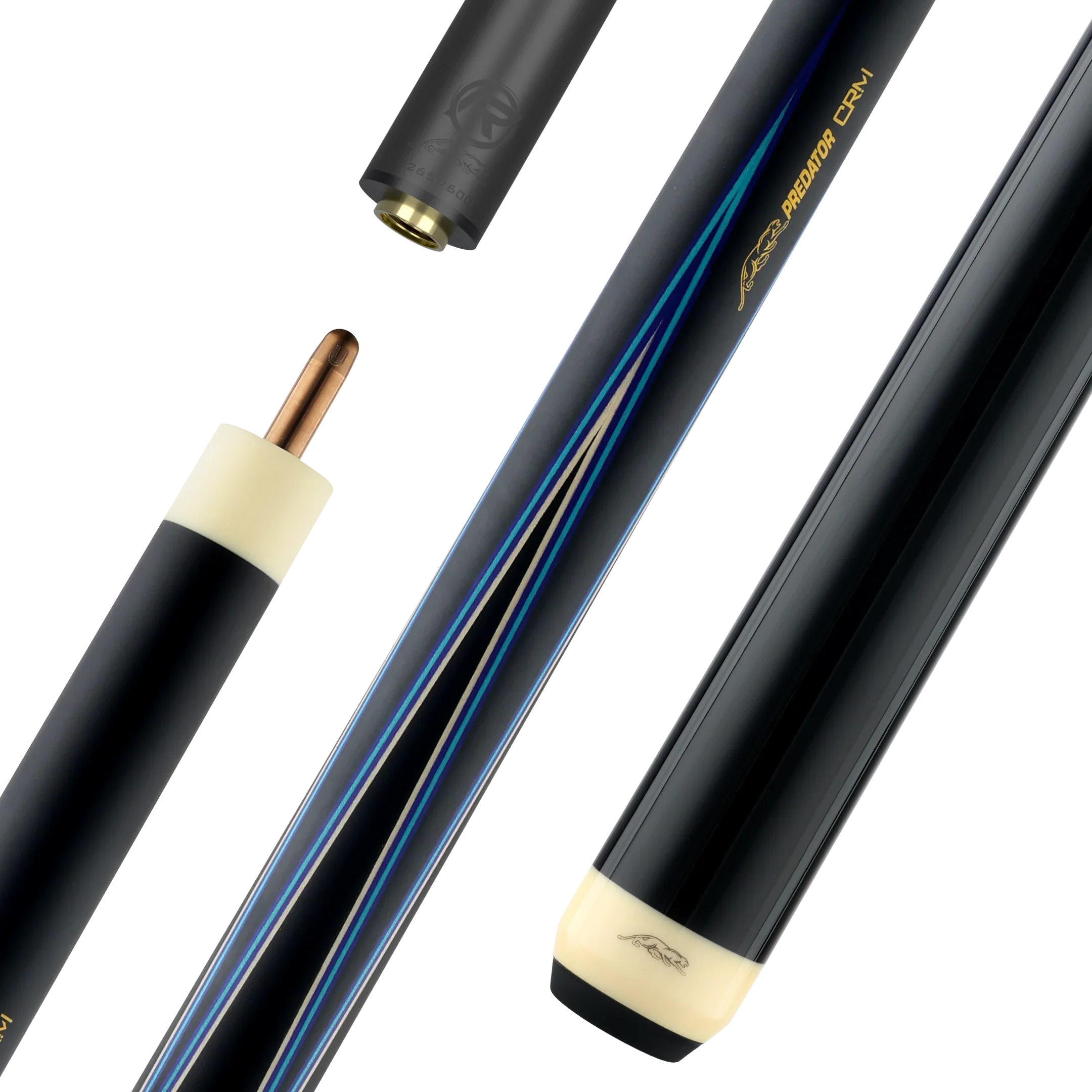 TS4 Carom Cue Black And Blue