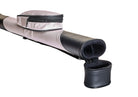 Billiard Oval 1x1 Gray/Black Hard Pool Cue Case With Shoulder Strap Open