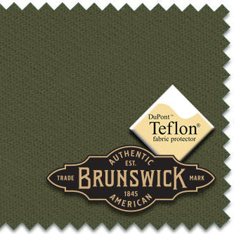Brunswick Olive Billiard Table Cloth Swatch