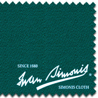 Iwan Simonis Blue Green Billiard Table Cloth Swatch