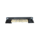 Brunswick Pool Table Brush In Black With Light Center Bristles And Dark Bristles At Each Notched End
