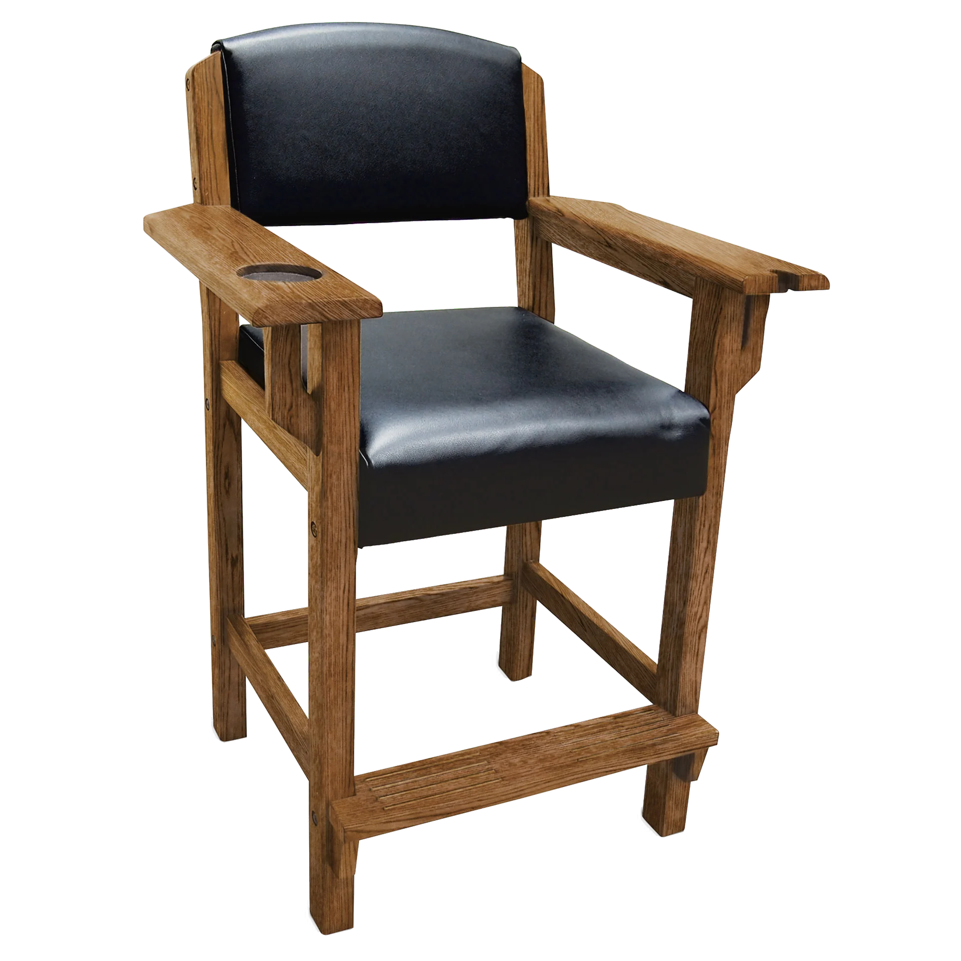 Brunswick Traditional Players Chair In A Rustic Oak Finish
