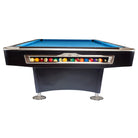 Olio 4809 8ft Matte Black Pool Table Front