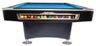 Olio 4909 Matte Black 8ft Pool Table Front