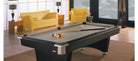 Brunswick Black Wolf II 8ft Black Pool Table In a Room
