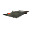 Brunswick Table Tennis Conversion Top With Net and Two Red Paddles