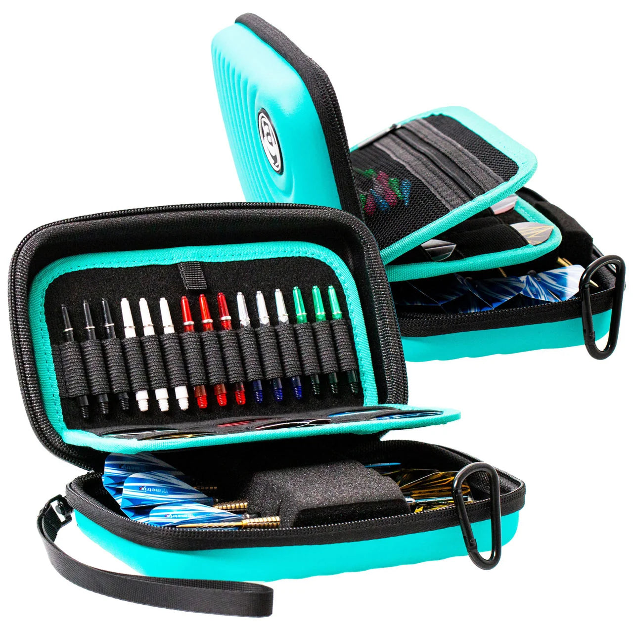 2 Bull's Orbis XL 6 Dart Case Mint with Accessories