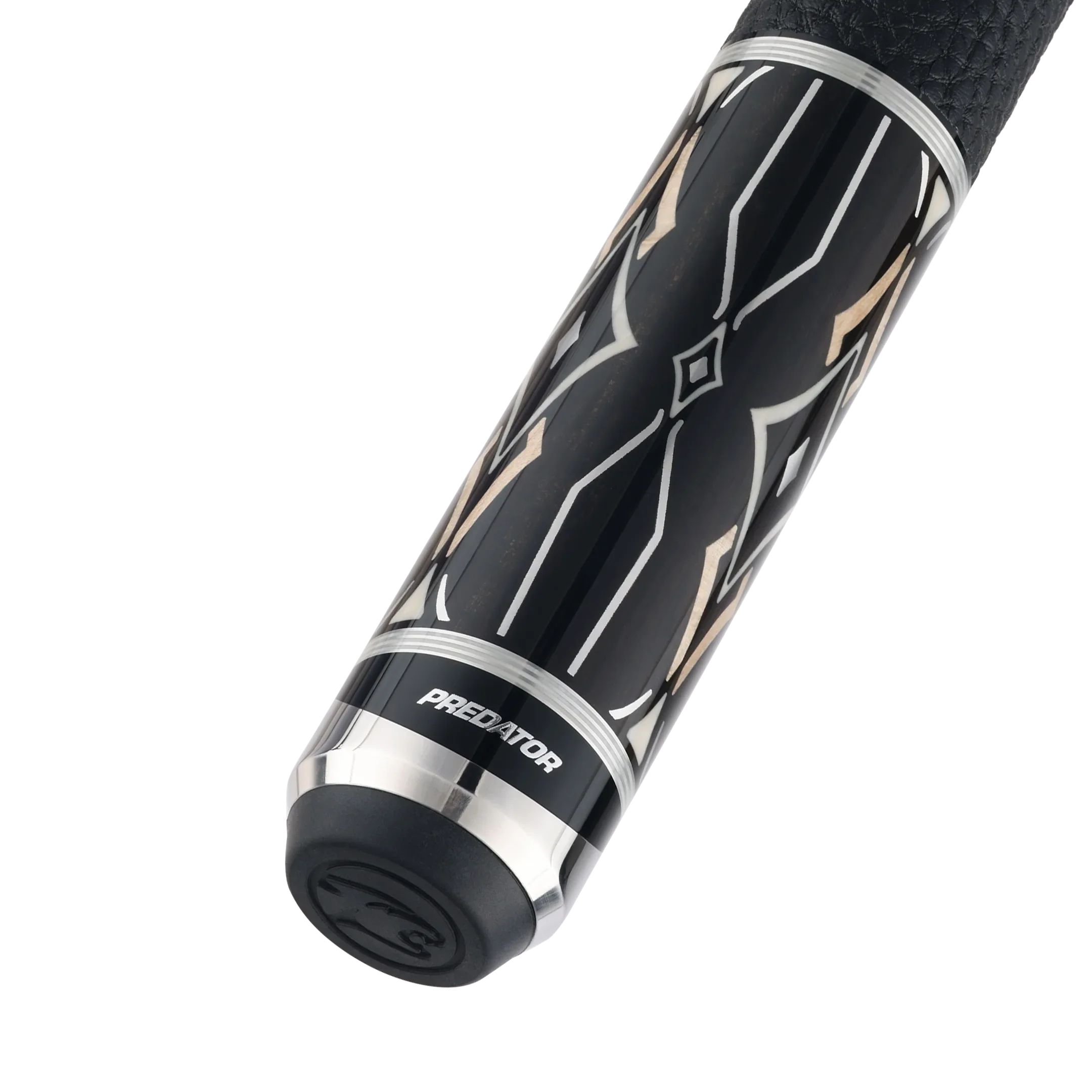 Blak5 2 Pool Cue Leather Wrap Butt With Predator Brand Mark