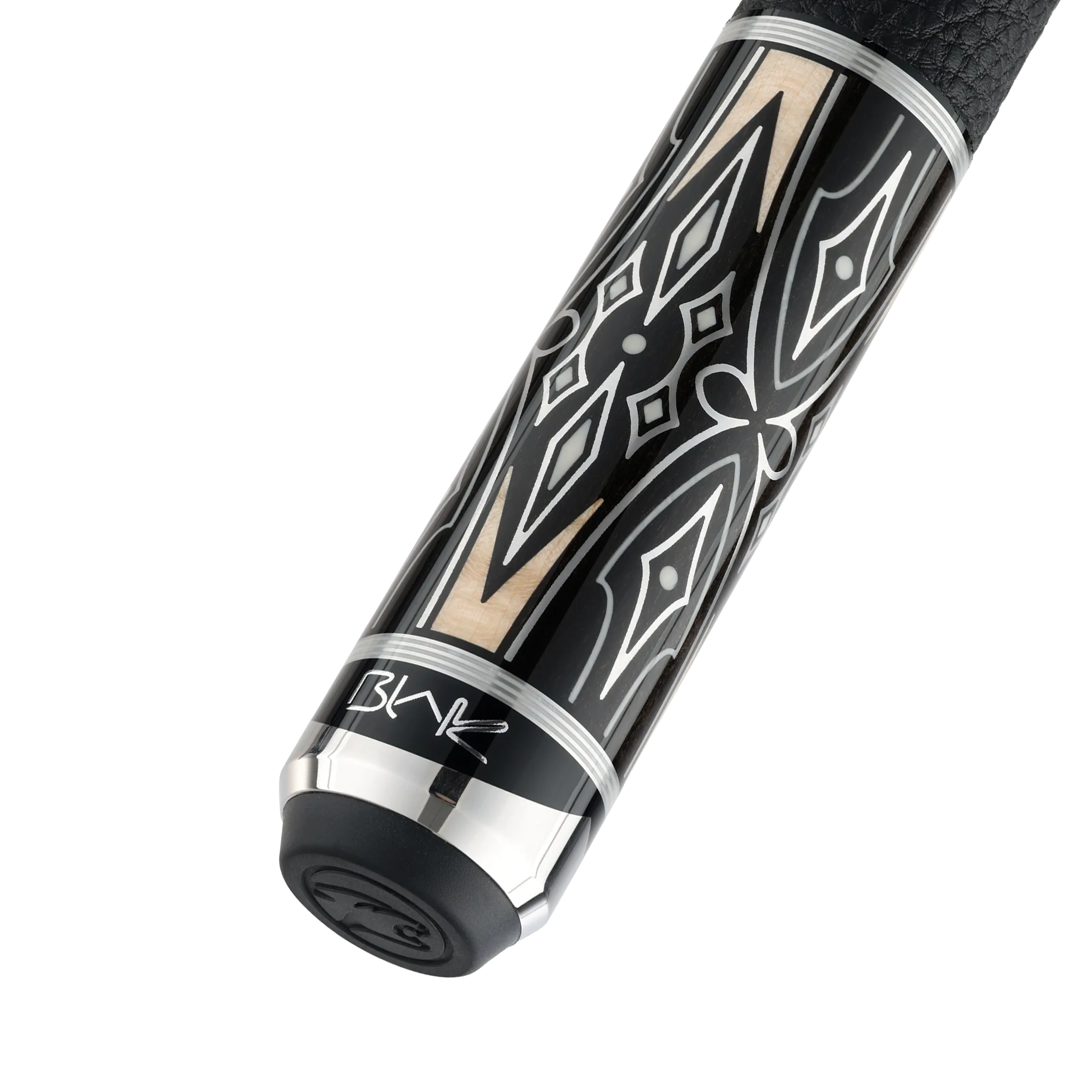 Blak5 5 Pool Cue Leather Wrap Butt With Predator Brand Mark