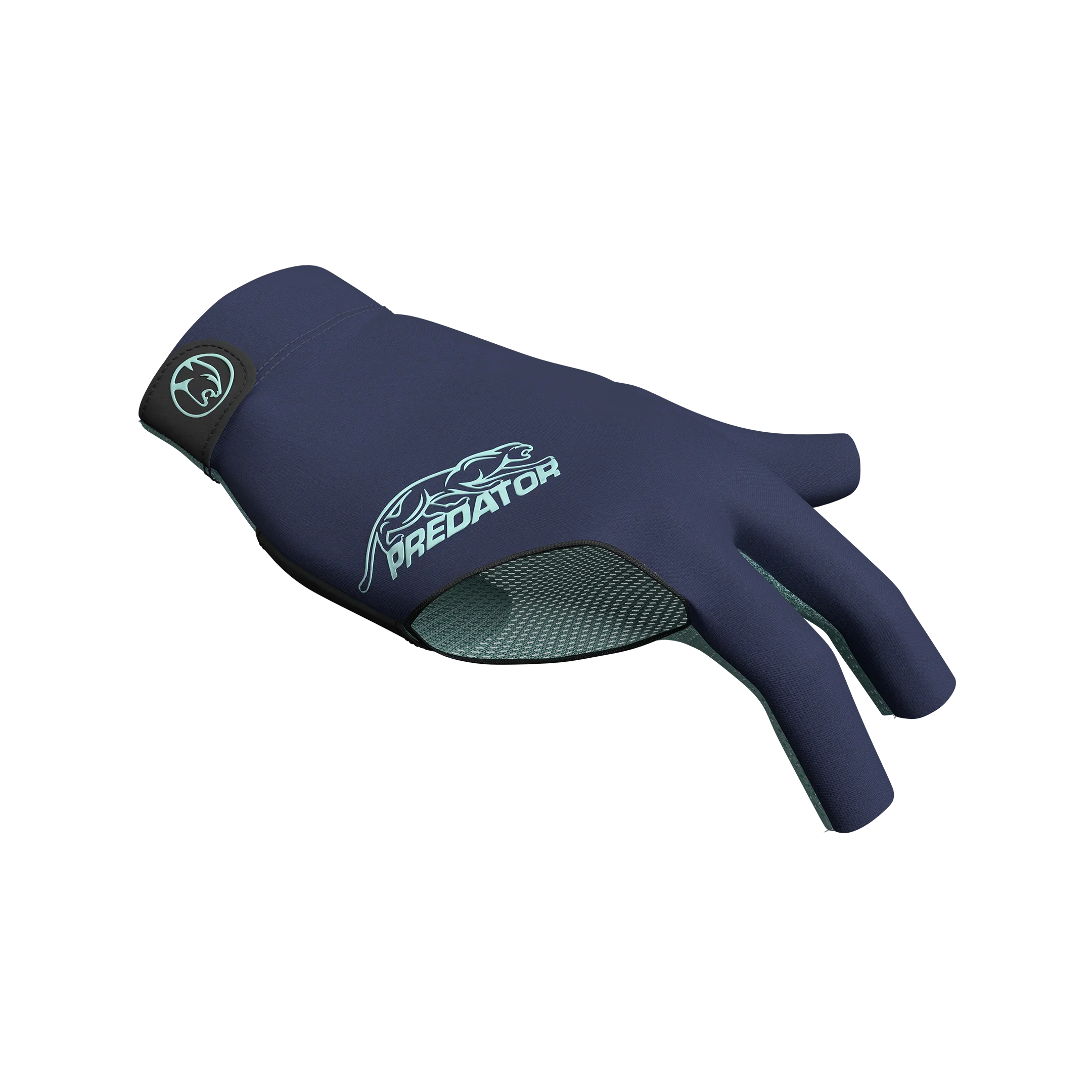 Blue and Teal Predator Second Skin Billiard Glove Right Hand