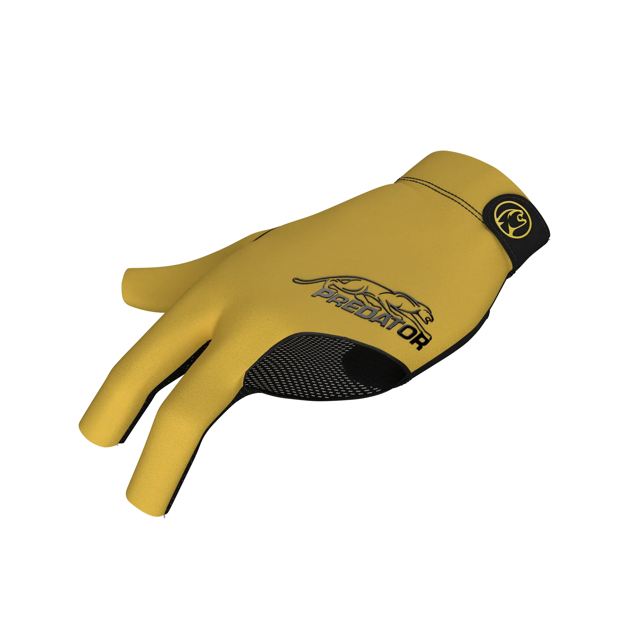Yellow glove with black Predator branding