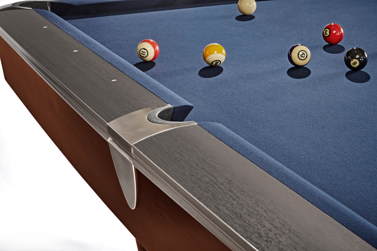 Brunswick Gold Crown VI Tournament 9ft Walnut/Nickel Pool Table With Balls