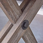 Brunswick Brixton 14 ft Shuffleboard Driftwood X-Frame Legs