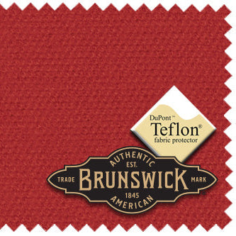 Brunswick Cardinal Red Billiard Table Cloth Swatch