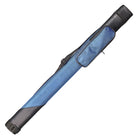 Billiard Oval 1x1 Blue/Black Hard Pool Cue Case With Shoulder Strap and Pocket