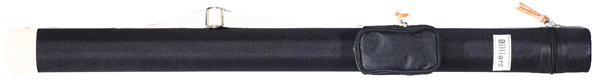 Billiard Oval 1x1 Black Hard Pool Cue Case With Shoulder Strap Horizontal