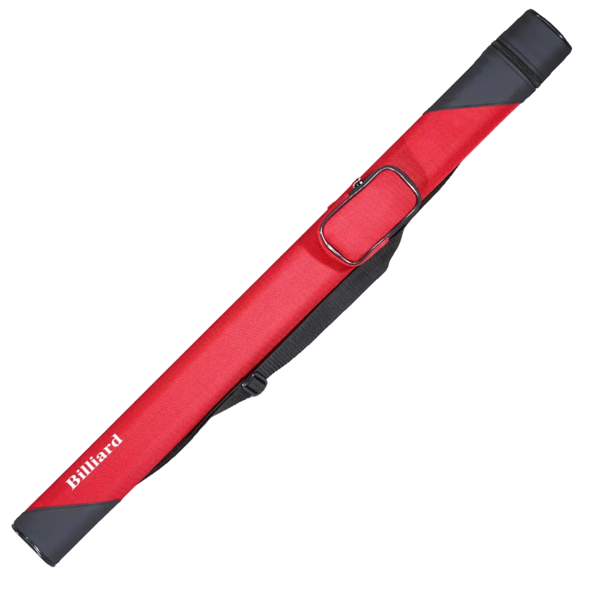 Billiard Hard Cue Case Red and Black 1x1 Oval