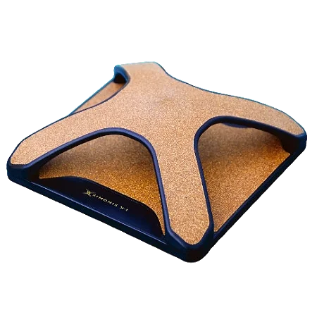 Simonis X-1 Billiard Cloth Cleaner With A Navy Frame And An X-Shaped Cork Cleaning Surface