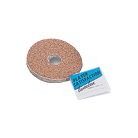 Tweeten Player Satisfaction Abrasive Discs Stacked Beside Their Blue And White Package