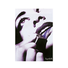 Lipchalk Art Poster Showing a Woman Applying Lipstick-Shaped Billiard Chalk