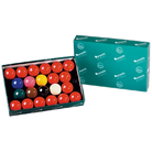 Aramith Snooker Ball Set, 22 Balls, in Open Green Box with Lid Behind